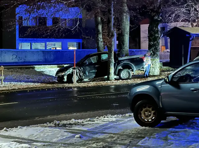 Der 47-jährige Lenker eines Klein-Lkw verlor in Fieberbrunn die Kontrolle über sein Fahrzeug, das gegen mehrere Bäume prallte. | Foto: zoom.tirol