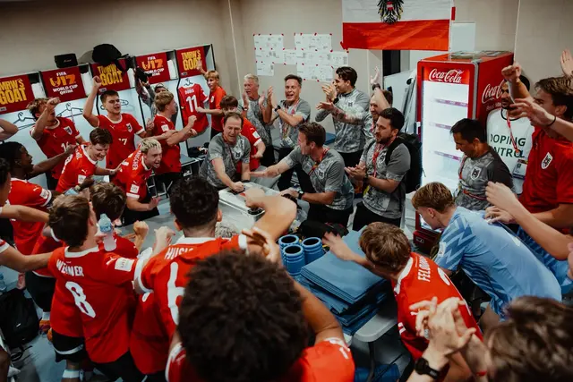 Die Freude nach dem Sieg über Japan war groß.  | Foto: ÖFB/Andreas Pichler