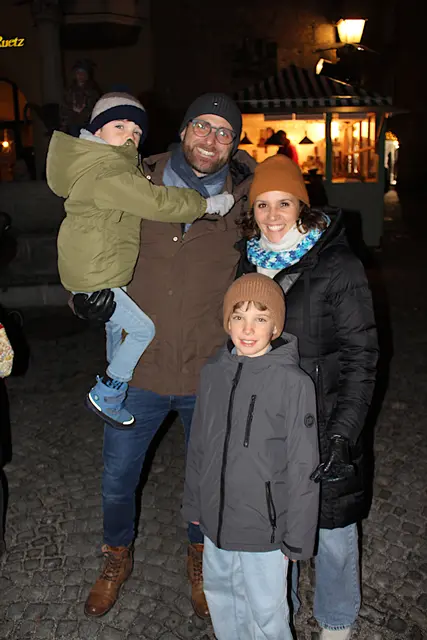 Matthias, Christoph, Julia und Johannes