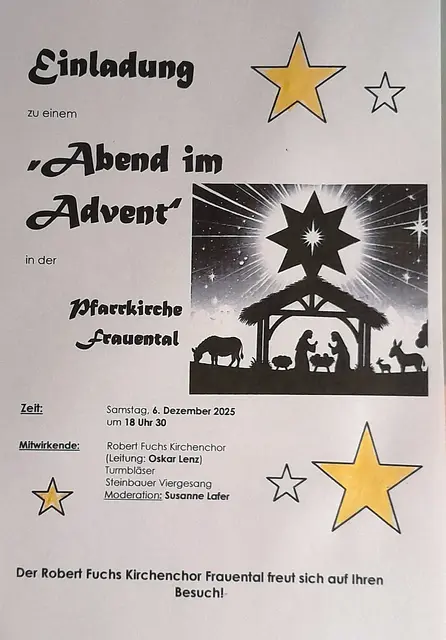 Herzliche Einladung für die Frauentaler Bevölkerung  | Foto: Oskar Lenz