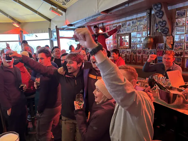 Beste Stimmung herrschte beim Apres-Skiing