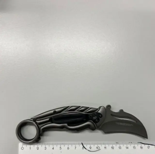 Die Wiener Polizei konnte ein Klappmesser bei einer Diebin sicherstellen.  | Foto: LPD-Wien.