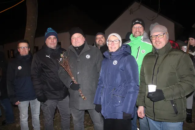 Vertreter der Gemeinde beim Heimlauf in Schöngrabern. | Foto: arbes