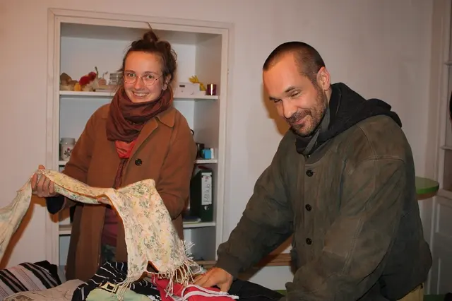 Sofie und Dominik wühlten gerne | Foto: mc