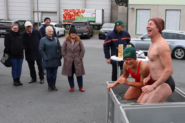Da scheint man das Lachen offensichtlich nicht verbeißen zu können | Foto: Gerhard Langmann