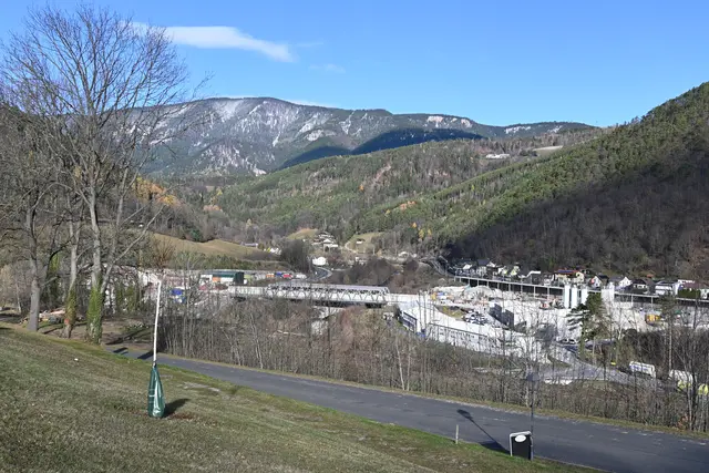 Baustelle Zufahrt zum Semmering Tunnel