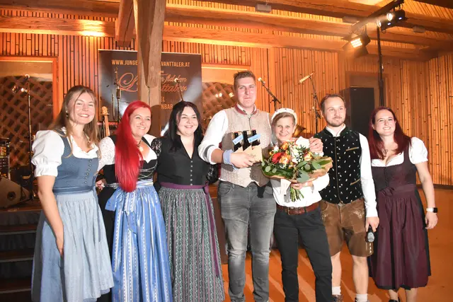 Der erstmalige Trachtenprinz und Trachtenprinzessin