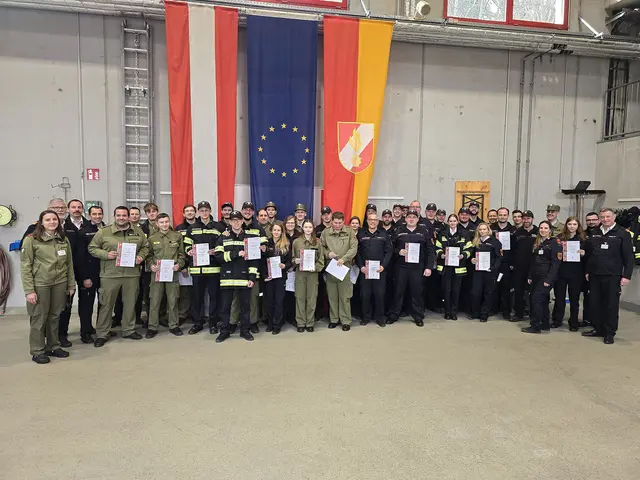 Strahlende Gesichter nach der Siegerehrung.  | Foto: BFKDO Neusiedl am See