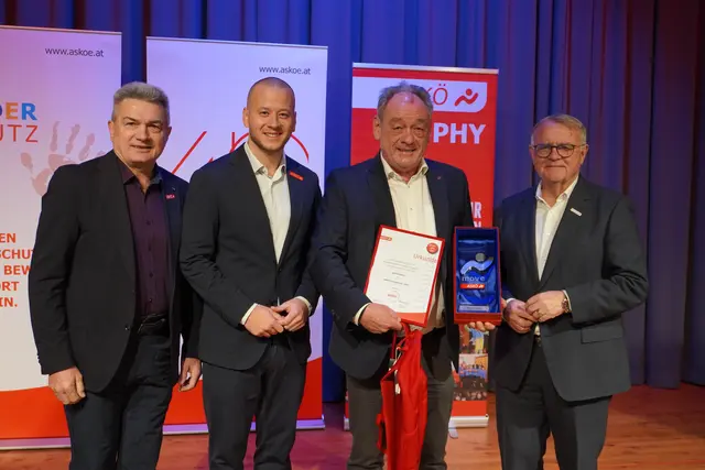 Bürgermeister Dieter Bosch erhielt den Move Ehrenamtspreis der ASKÖ Burgenland verliehen. 