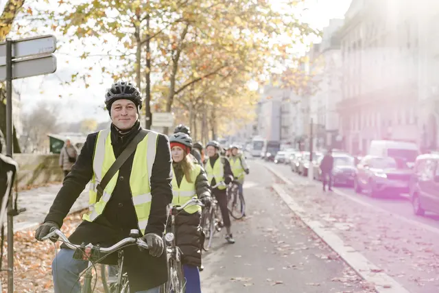 Die Delegation rund um Landesrat Stefan Kaineder und Klimabündnis-Geschäftsführer Norbert Rainer erlebte die gelungene Transformation Paris’ zur Fahrradstadt | Foto: Land OÖ/Dedl