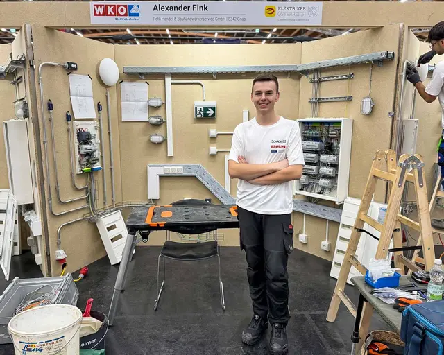 Der 18-jährige Alexander Fink aus Gnas kam auf den zweiten Platz. | Foto: Roth Handwerksmeister