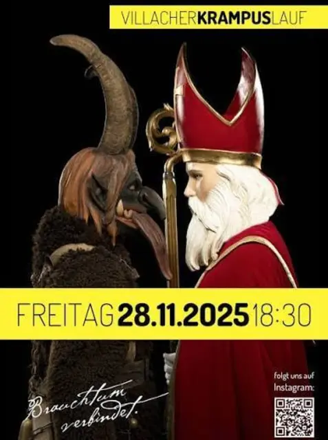 Auf zum Krampuslauf 25 nach Villach es erwarten dich großartige Krampus und auch Michl aus den Gemeindebau 
