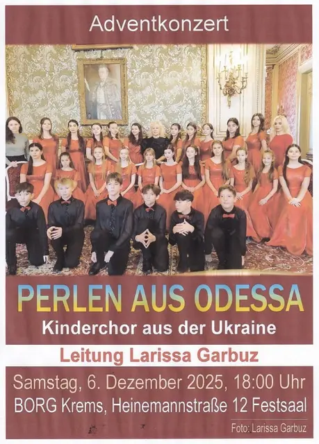 Ein Kinderchor aus der Ukraine singt am 6. Dezember in Krems. | Foto: KOK