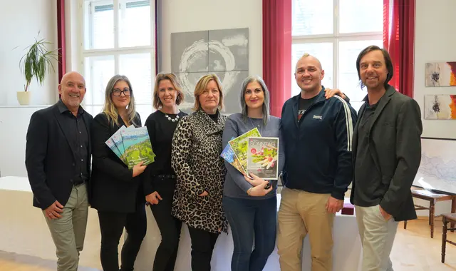 Team Kärnten: Thomas Springer, Birgit Lenhardt, Evelyn Mulyk, Ingrid Herrenhof, Nicole Lazzari, Johannes Winkler und Stephan Fugger (v.l.) | Foto: MeinBezirk Kärnten