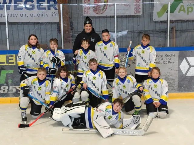 Die U11 des EC Ehrwald beim Turnier in Götzens | Foto: EC Ehrwald