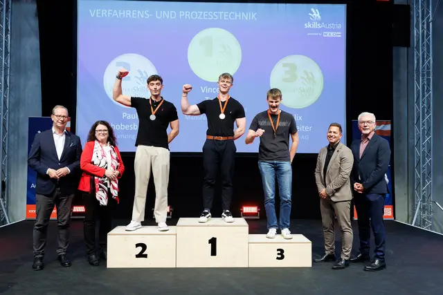 In der Verfahrenstechnik heißt der neue Staatsmeister Vincent Track | Foto: SkillsAustria/Wieser/Slovencik