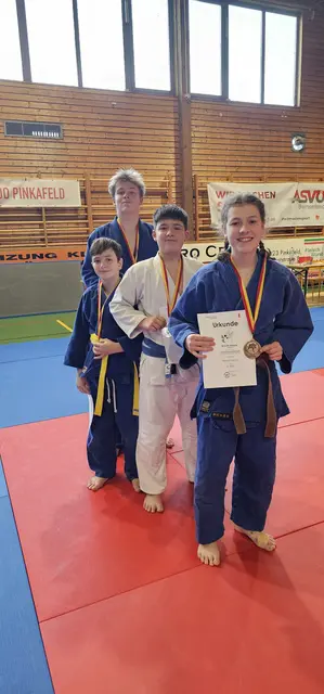 Der Judoklub Mattersburg war mit acht Athletinnen und Athleten in Pinkafeld vertreten. | Foto: Judoklub Mattersburg