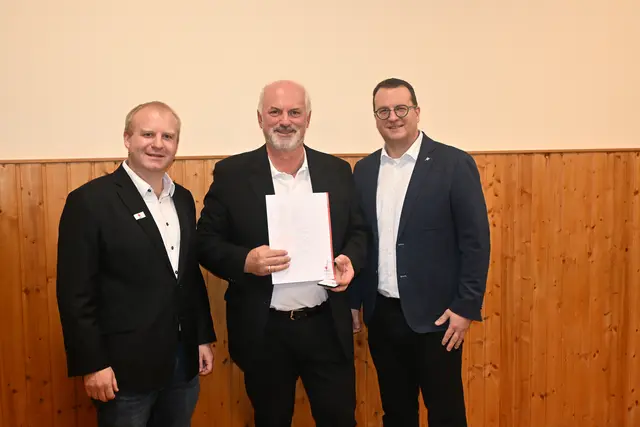 Stefan Tauber, Gerhard SChuster, Thomas Nestler.  | Foto: RK Mistelbach