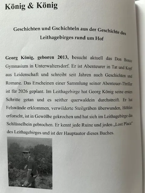 Georg König schreibt auch allein.  | Foto: König &amp; König