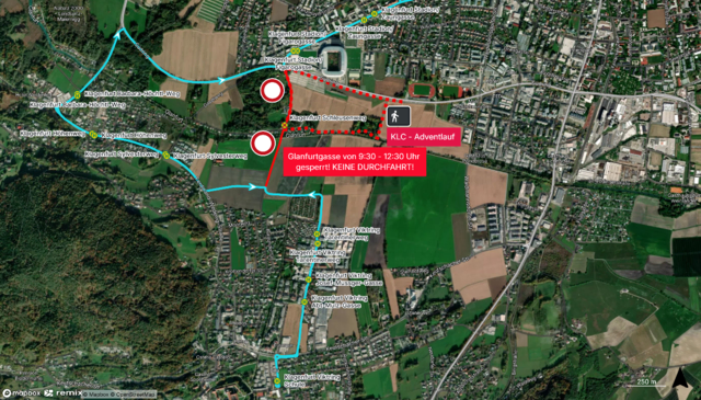 Umleitung Adventlauf | Foto: STW