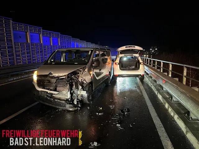 Bild zum Einsatz auf der Umfahrungsstraße von Bad St. Leonhard. | Foto: Feuerwehr Bad St. Leonhard