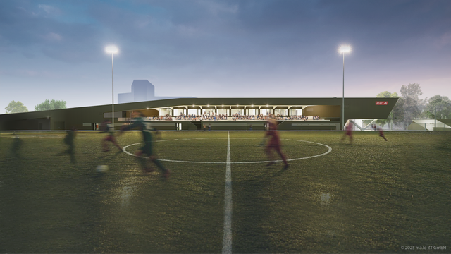 Visualisierung des neuen Fußballplatzes in der Reichenau. | Foto: ma.lo ZT GmbH