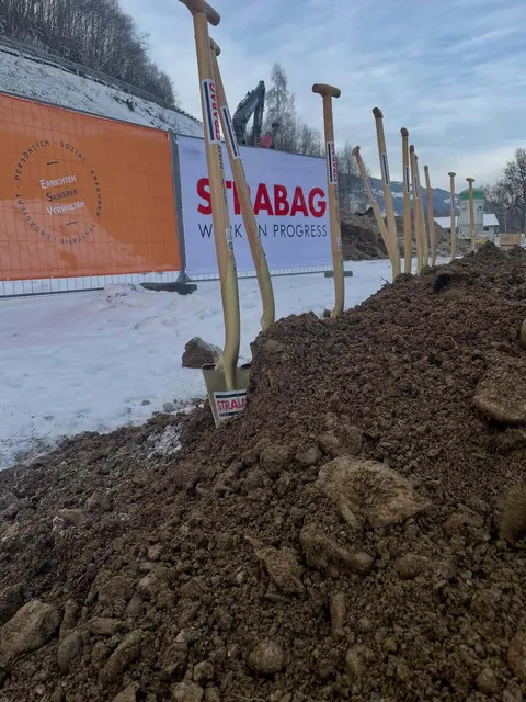 Das Einsatzzentrum entsteht in der Augasse, in unmittelbarer Nähe zur B320. | Foto: Rottenmanner Siedlungsgenossenschaft