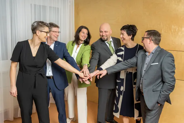 Die Kollegiale Führung im Jahr 2025.  | Foto: Klinikum Rohrbach