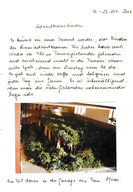 Goldhauben-Obfrau Andrea Fuchs-Eisner hat in ihren Unterlagen folgendes vermerkt:  | Foto: Topothek 