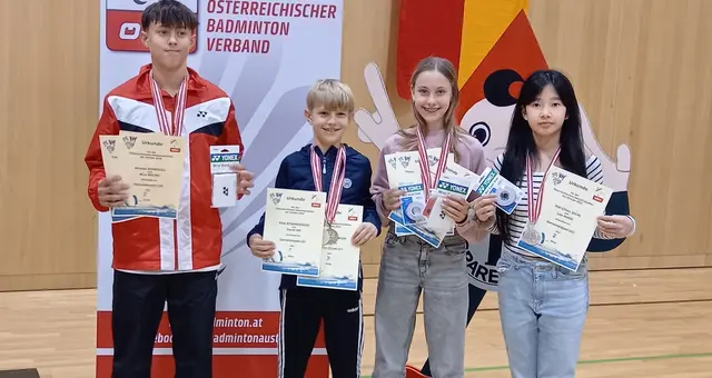 Die Badminton Schülerinnen und Schüler der Europajugend Gleisdorf erzielten großartige Erfolge in Vorarlberg. | Foto: Europajugend Gleisdorf