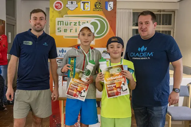 Den U12-Bewerb der Burschen gewann der Niederösterreicher Jonas Bittner (ATV Wiener Neustadt) vor Theodor Feldgrill (GAK-Tennis). | Foto: Mürztal Series Wintertour