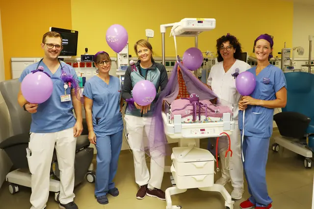 Titelfoto Mödling: Unter dem Motto „Den kleinen Helden einen starken Start geben“ machte das Team der Neonatologie des LK Mödling auf die besonderen Bedürfnisse von Frühgeborenen aufmerksam. | Foto: Landesklinikum Baden-Mödling