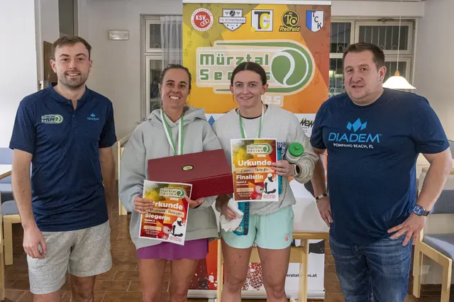 Im Damen-Finale siegte die Kärntnerin Michaela Possegger vom Tennisclub Fresach gegen Leoni Perhofer von der SG Mürzhofen-Allerheiligen. | Foto: Mürztal Series Wintertour