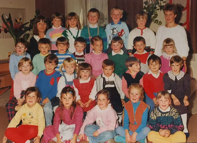Die erste Kindergartengruppe 1987/88. | Foto: Grüne Warth