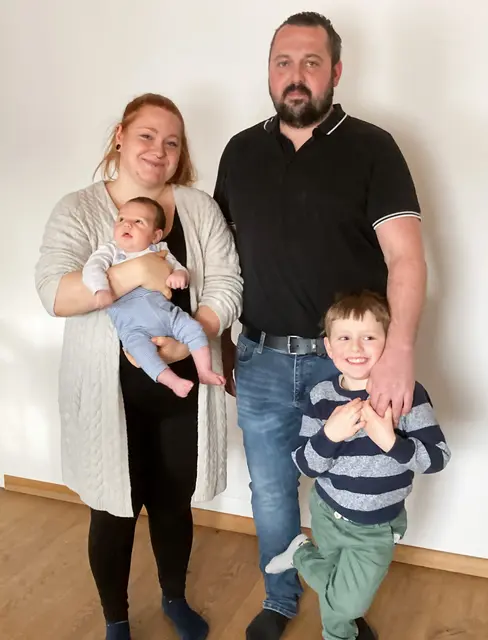 Janina Rathbauer mit Louis und Roman Trimmel mit Andre Rathbauer | Foto: Marktgemeinde Dietmanns