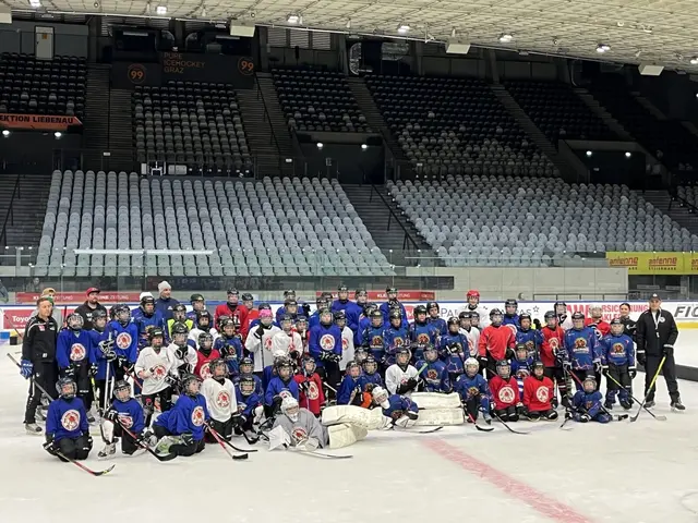Die UEC-Youngsters aus St. Josef beim Training in der Eishalle Graz-Liebenau | Foto: UEC St. Josef