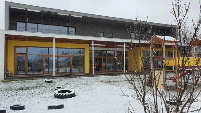 Das Kindergartengebäude. | Foto: Grüne Warth