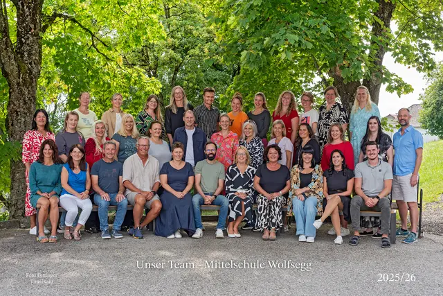 Das Team der MS Wolfsegg im Schuljahr 2025/26 | Foto: fotofettinger