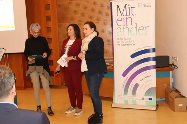 Hausherrin Doris Liposchek, Bürgermeisterin Wernberg, begrüßte am Anfang die Gäste. | Foto: MeinBezirk/Chiara Kresse