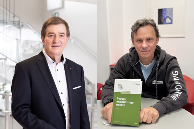 AK-Präsident Günther Goach und AK-Jugendreferent Erich Malle | Foto: Canva Collage/AK Kärnten/Gernot Gleiss/Nowak 