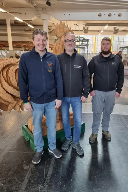 Züchter Jens Eipper, Hans-Jürgen Achleitner, Martin Edlinger (v.li.). | Foto: Eipper