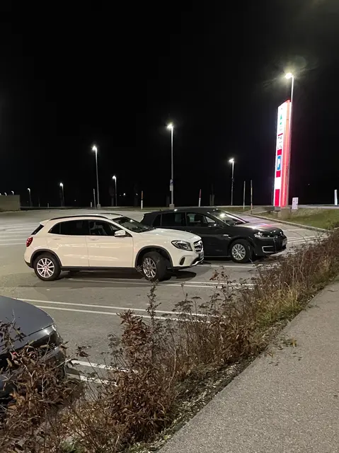 „Minimalismus beim Parken“ – heute nur halbe Fläche gebucht. | Foto: privat