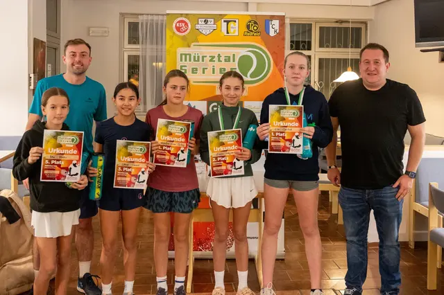 Im U12-Mädchenbewerb holte die Burgenländerin Lisa Janitsch (TC Sport-Hotel-Kurz) den Turniersieg vor Emma Wagner (TC ASKÖ Oberdorf) und Leonie Ganzer (KSV Böhler-Edelstahl).  | Foto: Mürztal Series Wintertour