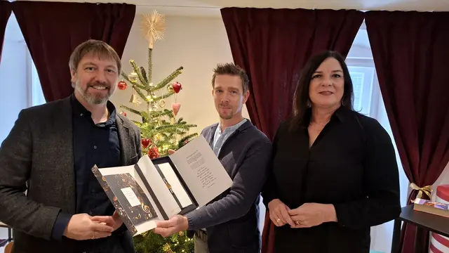 Florian Knopp, Christian Habring und Vize-Bgm. Ingrid Zimmerling. | Foto: Josef Wind