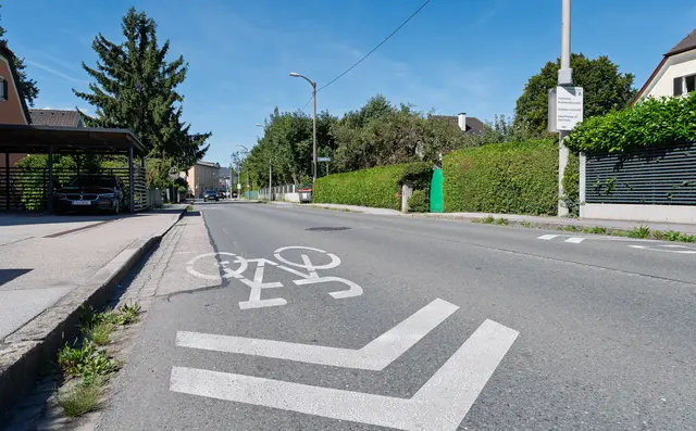 Seit August steht der Radverkehr im Fokus der Nußdorferstraße. | Foto: Stadt Salzburg/Alexander Killer