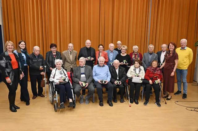 Jubilarsehrungen zum 90. Geburtstag. | Foto: 2025psb/sap