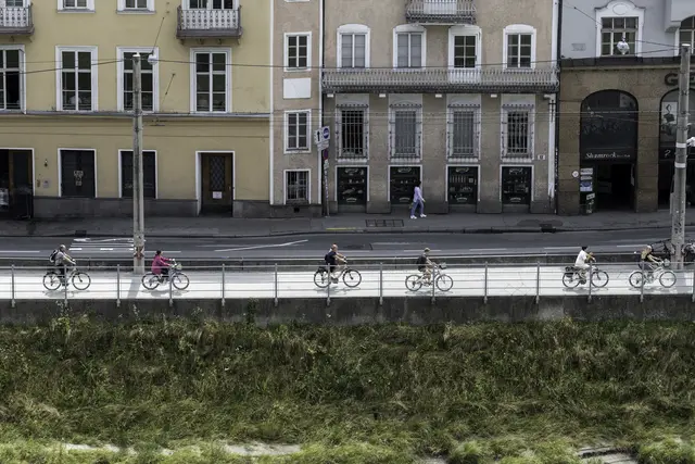 Mit der neuen Radstrategie 2030+ und einem mehrjährigen Radnetzausbauprogramm soll der Anteil der Radfahrten bis 2030 auf 30 Prozent steigen. | Foto: Stadt Salzburg