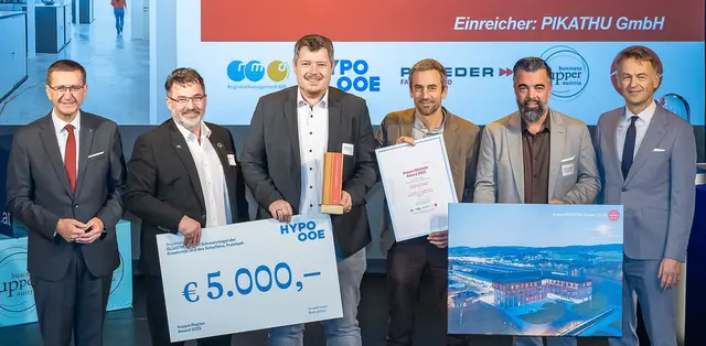 Von links: Markus Achleitner, Hans-Jörg Preining, Thomas Hofer, Gunar Wilhelm, Stefan Heinisch und Werner Pamminger. | Foto: Cityfoto/Pelzl