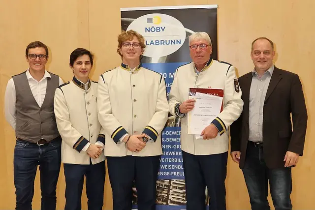 Stadtmusik Hollabrunn mit Kpm. Herbert Klinger | Foto: Wolfgang Hanousek