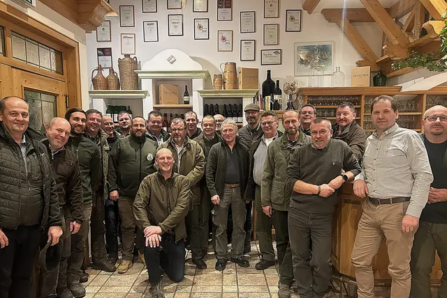 Bezirksjägermeister Stellvertreter Johann Nemetschek, Martin Schneider, Thomas Meissl, Herbert Schütz, Andreas Asperger, Werner Schrenk, Josef Kau, Alexander Coburg Sachsen u Gotha, Franz Schreiber, Bruno Grojer, Josef Stöger, Anton Dorn, Johann Angster, BJM Andreas Berger, Herbert Grois, Herrmann Bachl, Klaus Hofer, Michael Zach, Josef Kohzina, Josef Kraus, Dieter Graf.
 | Foto: privat